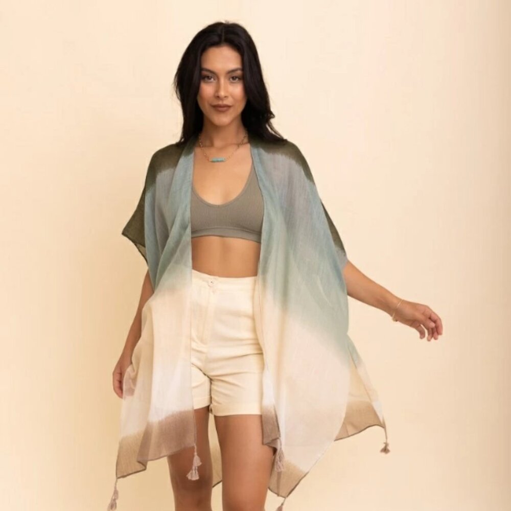 Sage Ombre Kimono